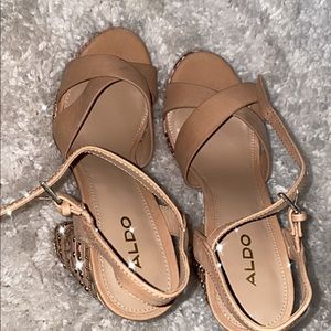 Rose gold sandals